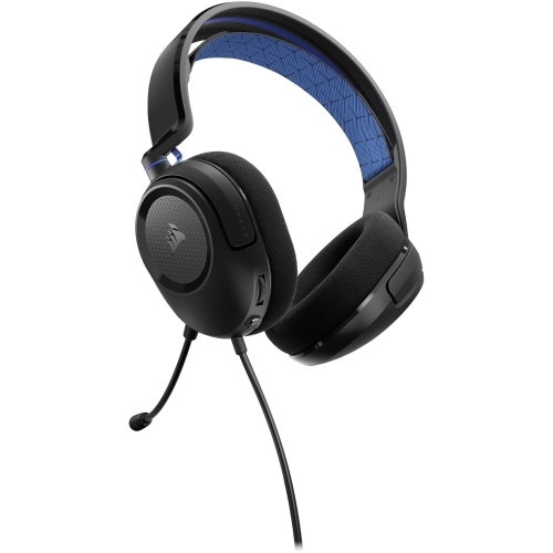 Casti cu microfon Corsair HS35 v2, 3.5mm jack, Black-Blue