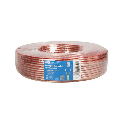 Cablu audio Logilink CA1084, 2.5 mm jack - 2.5 mm jack, 25 m, Red