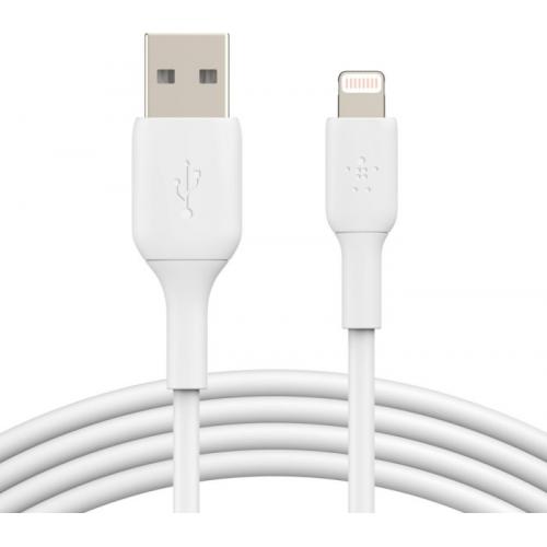 Cablu de date Belkin Boost Charge, USB 2.0 - Lightning, 2m, White
