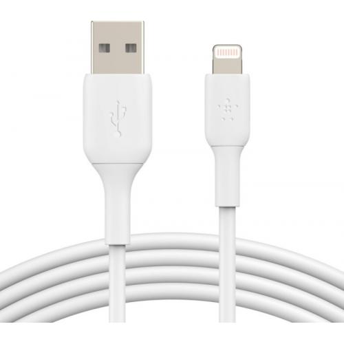 Cablu de date Belkin Boost Charge, USB 2.0 - Lightning, 3m, White