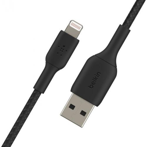 Cablu de date Belkin Boost Charge Braided, USB 2.0 - Lightning, 1m, Black