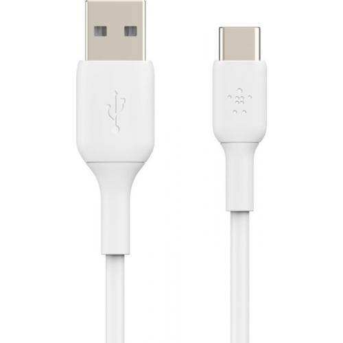 Cablu de date Belkin Boost Charge, USB 2.0 - USB-C, 0.15m, White