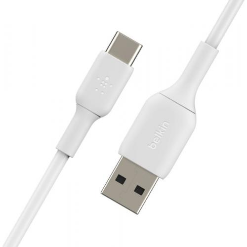 Cablu de date Belkin Boost Charge, USB 2.0 - USB-C, 0.15m, White