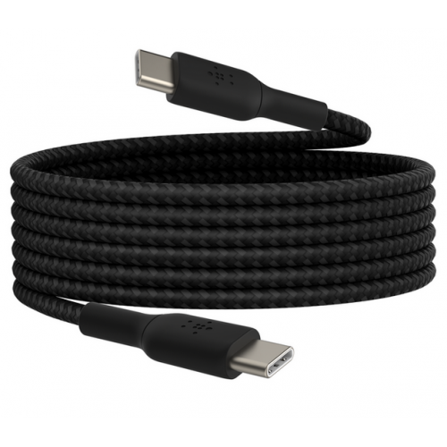 Cablu de date Belkin CAB004BT2MBK, USB-C male - USB-C male, 2m, Back