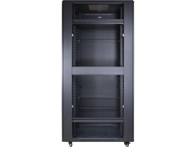 Rack Inter-Tech SNB-8842, 19inch, 42U, 800x800mm, Black