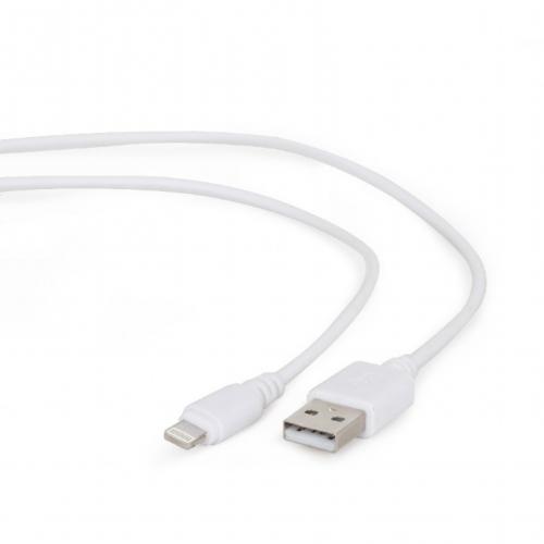 Cablu de date Gembird, USB - Lightning, 3m, White