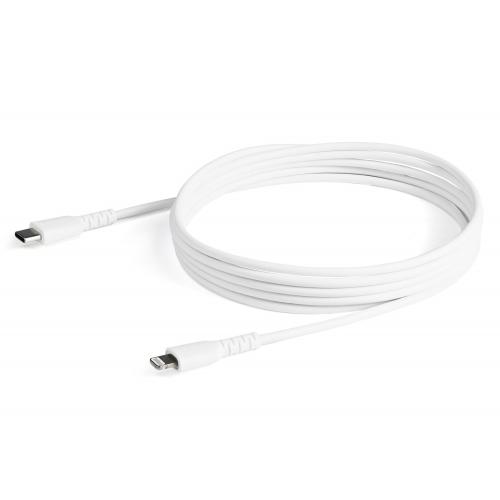 Cablu de date Startech RUSBCLTMM2MW, USB-C - Lightning, 2m, White