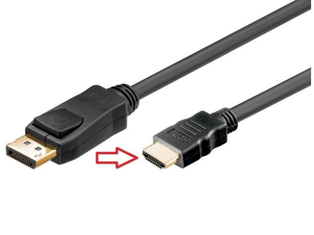 Cablu DisplayPort la HDMI 10m DP tata la HDMI A tata HCT HCT51960