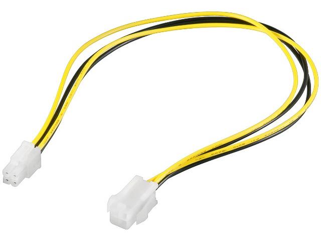 Cablu extensie alimentare 4 pini tata - mama, 15 cm OEM HCT51359