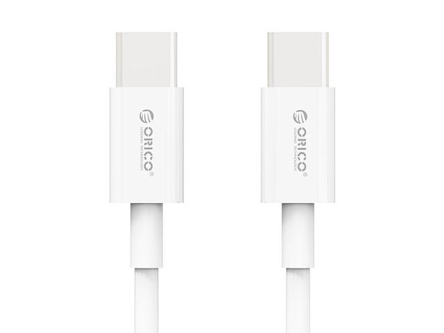 Cablu de date Orico BCU-10, USB-C - USB-C, 1m, White