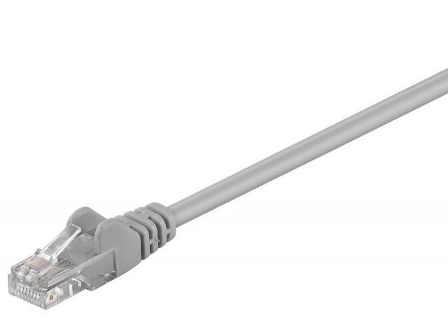 Cablu retea (patch cord) CAT6 UTP 5m 2xRJ45, neecranat, CCA, gri - HCT68419