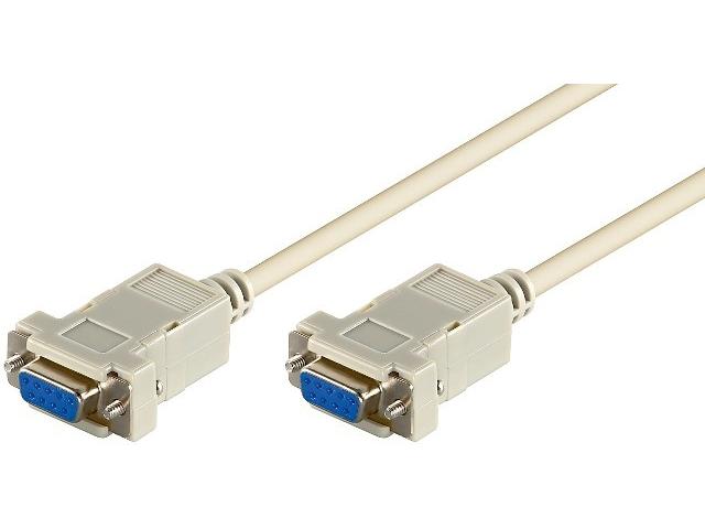Cablu serial RS232 2m D-SUB 9 pini mama la D-SUB 9 pini mama, null-modem
 OEM HCT68484