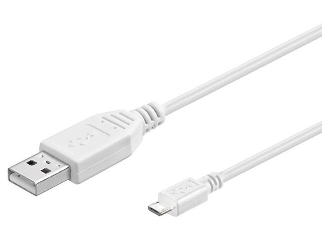 Cablu USB 2.0 1,8m A tata la micro B tata, alb, microUSB
 HCT HCT95143