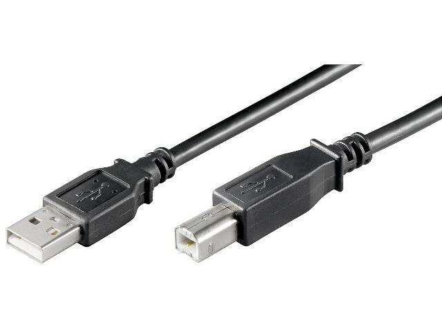 Cablu USB 2.0 3m A tata la B tata, negru OEM HCT68901