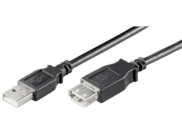 Cablu USB 2.0 5m A tata la A mama, negru HCT HCT93601