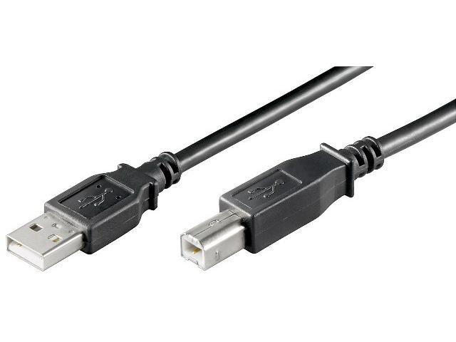 Cablu USB 2.0 5m A tata la B tata, negru OEM HCT68902