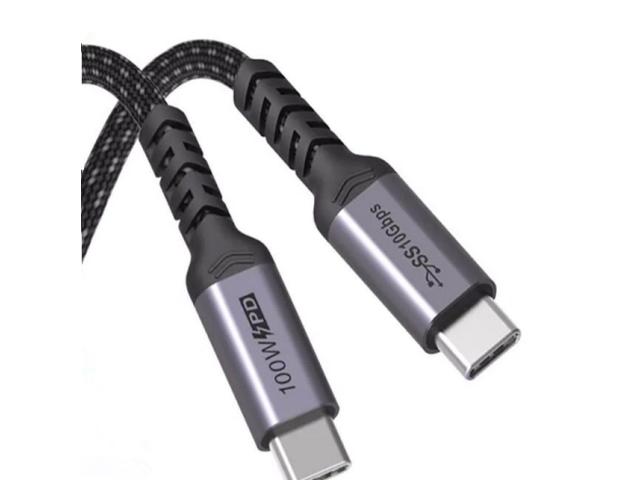 Cablu USB-C (USB3.1) tata la USB-C (USB3.1) tata, 1m, 100W HCT HCT028-218