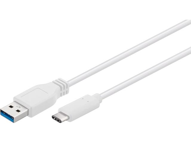 Cablu USB-C (USB3.1, tip C, type C) tata la USB3.0 A tata, alb, 2m
 HCT HCT028-226