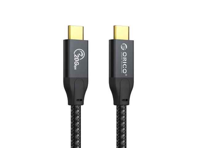 Cablu de date Orico CM32-30-BK, USB-C male  - USB-C male, 3m, Black