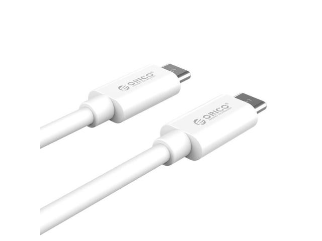 Cablu de date Orico CTC100-20-WH, USB-C - USB-C, 2m, White