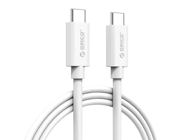 Cablu de date Orico CTC100-20-WH, USB-C - USB-C, 2m, White