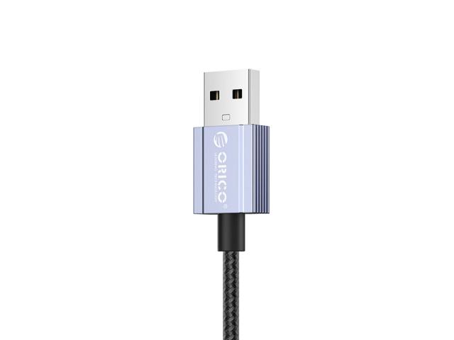 Cablu de date Orico GQA15-20-BK, USB-A male - USB-C male, Black