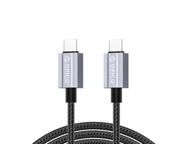 Cablu de date Orico GQA60-15-BK, USB-C male - USB-C male, 1.5m, Black
