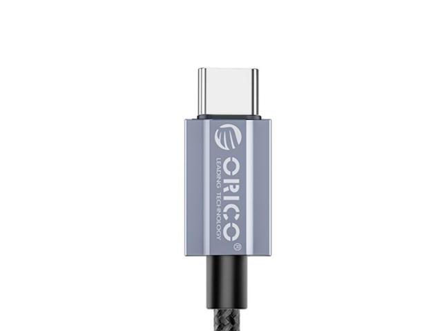 Cablu de date Orico GQA60-10-BK, USB-C male - USB-C male, 1m, Black