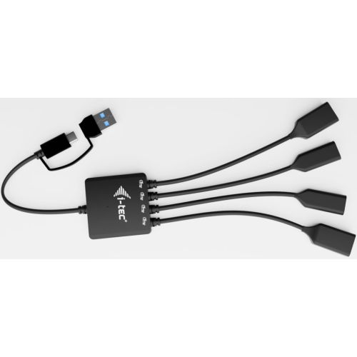 i-tec USB-C/A Cable HUB 4 ports/USB-C/A to 2x USB-C + 2x USB-A
