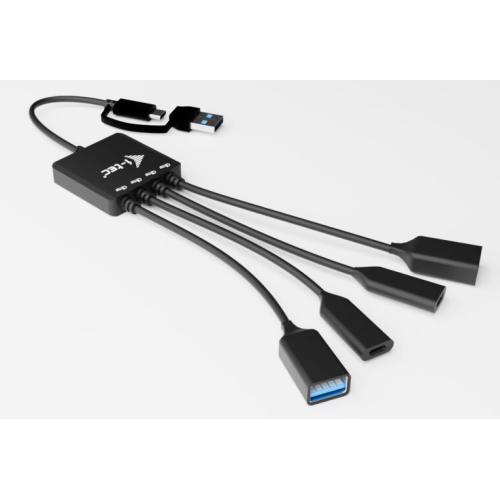 i-tec USB-C/A Cable HUB 4 ports/USB-C/A to 2x USB-C + 2x USB-A