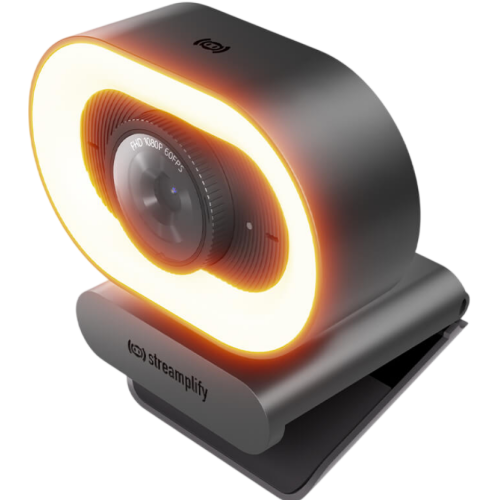 CAM PLUS, Full HD, Microfon, FOV 80, Ring light, Negru, SPCW-CLFH221.11