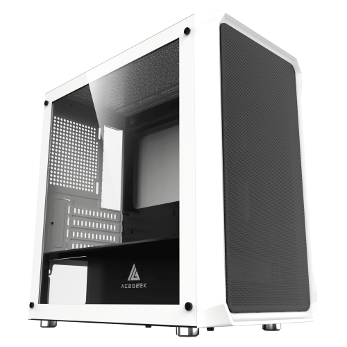 Carcasa Acegeek Eclipse M350 Tempered Glass White/Black