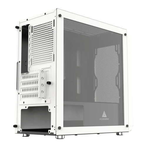 Carcasa Acegeek Eclipse M350 Tempered Glass White/Black