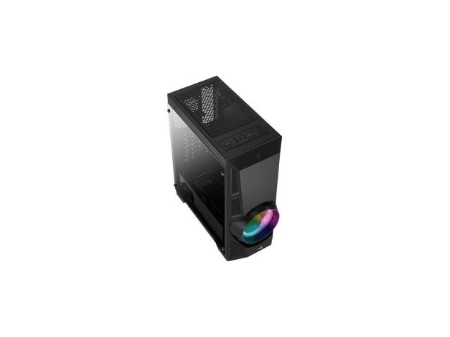 Carcasa Aerocool AeroEngine RGB Tempered Glass, Black, Fara sursa