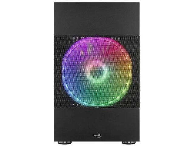 Carcasa Aerocool Atomic ARGB, Black, Fara sursa