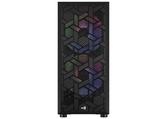 Carcasa Aerocool Hive ARGB Tempered Glass Black, Fara sursa