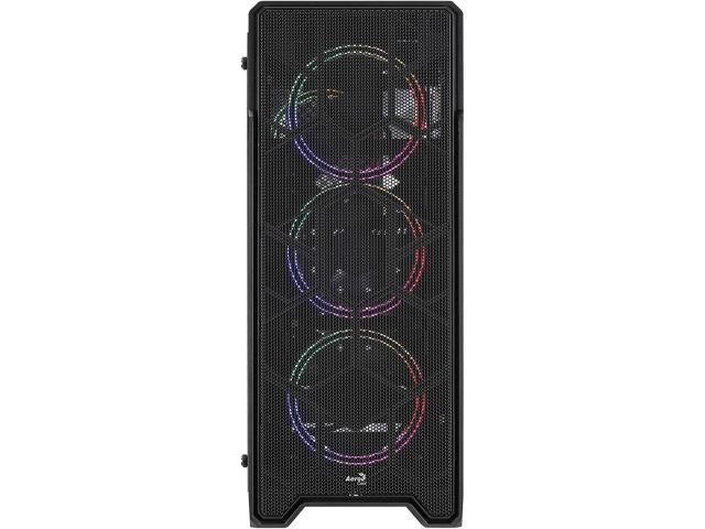 Carcasa Aerocool Ore Saturn FRGB Black, Fara sursa