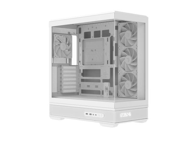 Carcasa Aerocool P500B Digi White, Fara sursa
