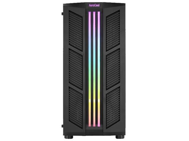 Carcasa Aerocool Prime ARGB Tempered Glass Black, Fara sursa