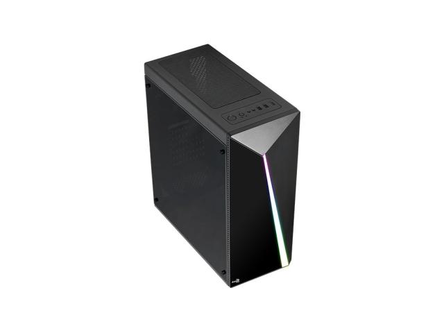 Carcasa Aerocool Shard RGB Tempered Glass, Black, Fara sursa