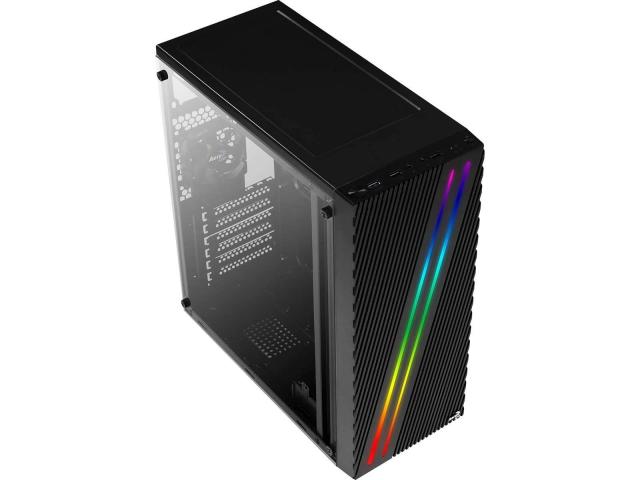 Carcasa Aerocool Streak, Black, Fara sursa