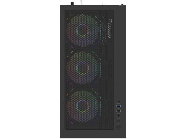 Carcasa AQIRYS Antlia Black ARGB, Fara sursa