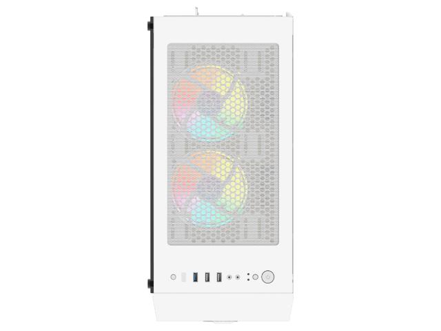 Carcasa AQIRYS Arcturus White ARGB, Fara sursa