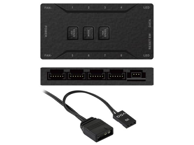 Carcasa AQIRYS Arcturus White ARGB, Fara sursa