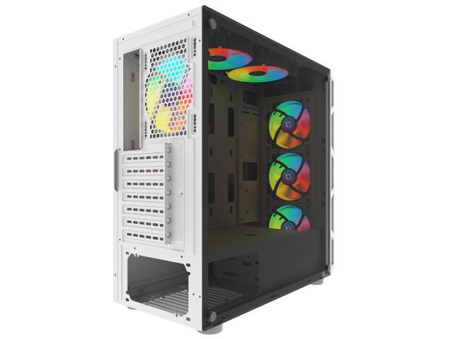 Carcasa AQIRYS Arcturus White ARGB, Fara sursa