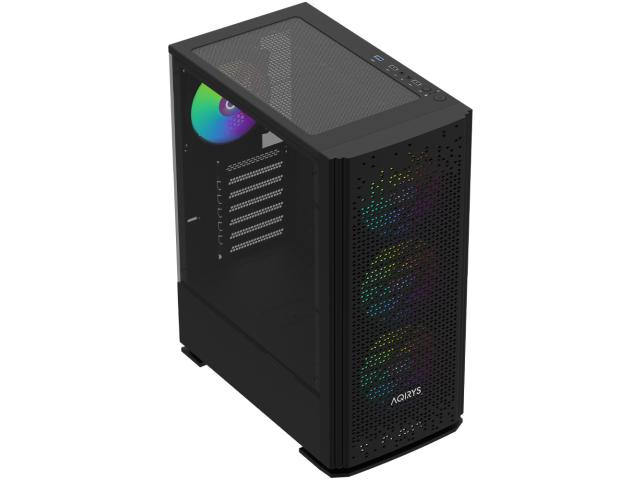 Carcasa AQIRYS Gacrux Black RGB, Fara sursa