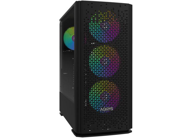 Carcasa AQIRYS Gacrux Black RGB, Fara sursa