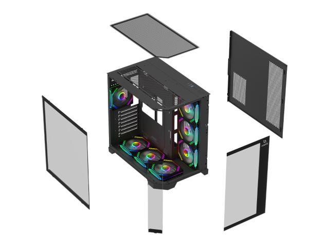 Carcasa Aqirys Titan Midi Tower Black