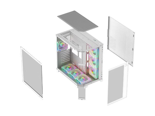 Carcasa Aqirys Titan Midi Tower White