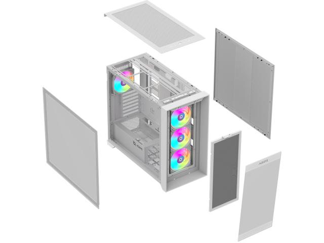 Carcasa AQIRYS XO-1 White ARGB